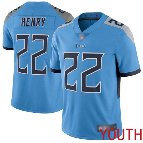 Tennessee Titans Limited Light Blue Youth Derrick Henry Alternate Jersey NFL Football #22 Vapor Untouchable